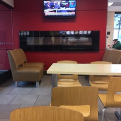 Wendy's - Has a flatscreen tv and fireplace!