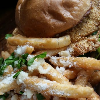Big Ray's Fish Camp - Grouper Sandwich and garlic parm fries. - Seafood Near Me - Tampa, Florida