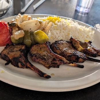 Kabob Land - Lamb chop plate - Persian/Iranian Near Me - Fresno, California