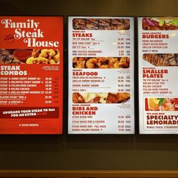 Menu as of Aug 2025