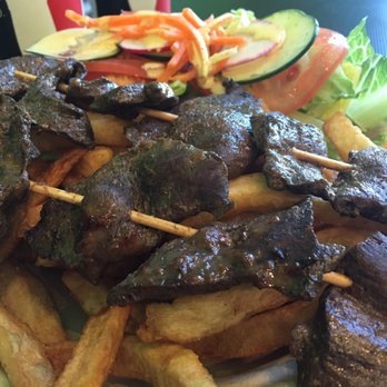 Al Carbon - Anticuchos plate - Peruvian Near Me - San Mateo, California