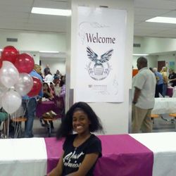 Attucks Middle School - Dinner reception in the cafeteria