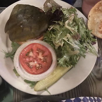 Oak - Poblano Burger, the Grilled Poblano reminded us of Nopales ha ha - Burgers Near Me - Seattle, Washington