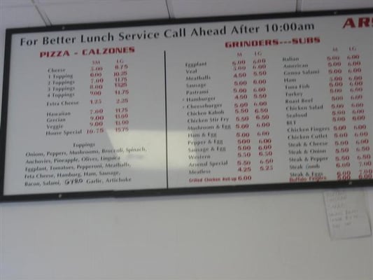 Menu photo 5 Arsenal Pizza Watertown, MA