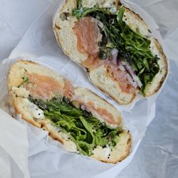 Salmon sandwich