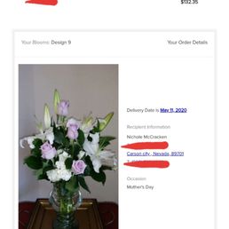What was actually ordered by my husband.