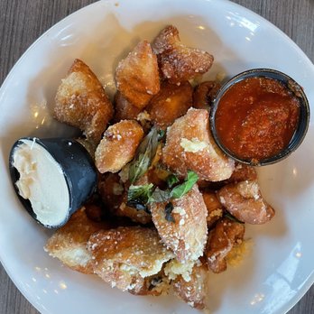 Firepit Pizza Tavern - Parmesan Bites w/Marinara and Honey Ricott - Pizza Near Me - Atlanta, Georgia Firepit Pizza Tavern - Parmesan Bites w/Marinara and Honey Ricott - Pizza Near Me - Atlanta, Georgia
