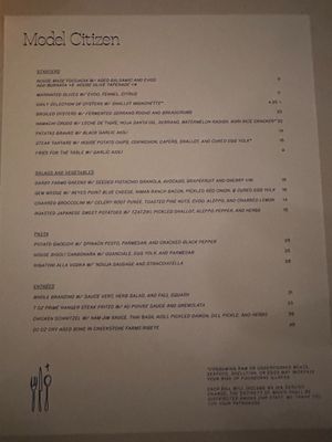 Menu photo 4 Model Citizen Ventura, CA