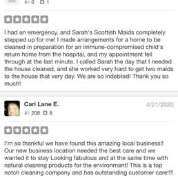 Two reviews for this local cleaning service that have not been displayed- Check them out for your cleaning needs! Support local! Two reviews for this local cleaning service that have not been displayed- Check them out for your cleaning needs! Support local!