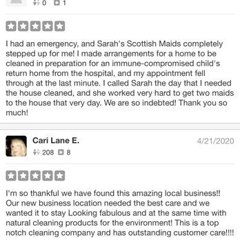 Sarah's Scottish Maids - Two reviews for this local cleaning service that have not been displayed- Check them out for your cleaning needs! Support local! - Home Cleaning Near Me - Redding, California Sarah's Scottish Maids - Two reviews for this local cleaning service that have not been displayed- Check them out for your cleaning needs! Support local! - Home Cleaning Near Me - Redding, California