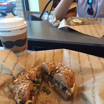 Einstein Bros. Bagels - Asparagus and egg white on 9 grain - Bagels Near Me - Dearborn, Michigan