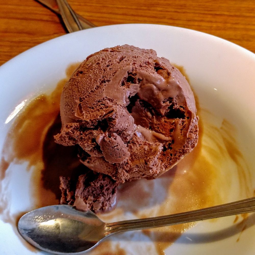 Denny's - desert request granted.. I asked for one scoop of chocolate ice cream I got one of the biggest scoops I've ever seen for two bucks - American Near Me - Haw River, North Carolina Denny's - desert request granted.. I asked for one scoop of chocolate ice cream I got one of the biggest scoops I've ever seen for two bucks - American Near Me - Haw River, North Carolina