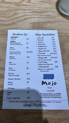 Menu photo 2 Mojo East New York, NY