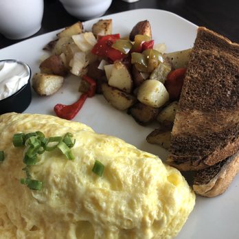 The Kettle - Kettle Omelette with sour cream on the side. - American Near Me - Havertown, Pennsylvania The Kettle - Kettle Omelette with sour cream on the side. - American Near Me - Havertown, Pennsylvania