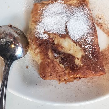 Olive Pit Grill - Brea - Bougatsa. Delicious dessert. Takes 30min to make fresh. Oh so good - Greek Near Me - Brea, California Olive Pit Grill - Brea - Bougatsa. Delicious dessert. Takes 30min to make fresh. Oh so good - Greek Near Me - Brea, California