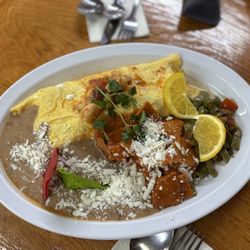 Restaurante Mexicano - Omelette de camarones