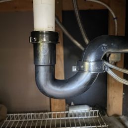 This is the new plumbing on the outside sink