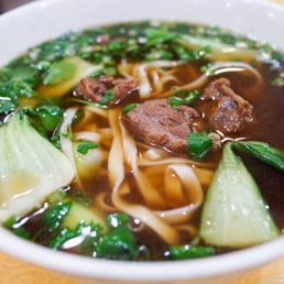 Noodle Feast - #207 Rolling Noodles, Beef and Beef Bone Broth - rolling, rolling noodles, ramen and noodles, food, soup, broth, beef bone broth soup, meat, beef, bone, bbq beef, noodles, beef soup, noodle dish - Chinese Near Me - Edmonton, Alberta