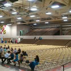 McDaniel College - Inside the gym/fitness center attending a HS graduation