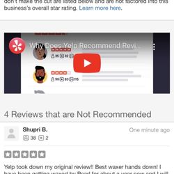 Pearled Esthetics - Yelp is taking down the reviews for this Young Lady. It is unacceptable!