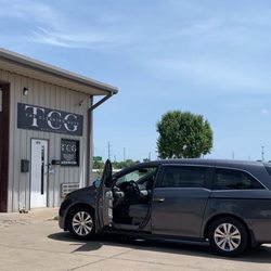 TCG Detail Services - Building entrance (and my clean van)