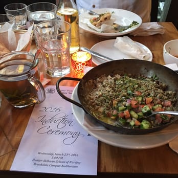 Hummus Kitchen - Seni'ya and Morrocan mint tea. Amazing!!! - Middle Eastern Near Me - New York, New York