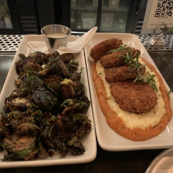 Tupelo Honey - Crispy Brussels and Famous Fried Green Tomatoes - Southern Near Me - Franklin, Tennessee Tupelo Honey - Crispy Brussels and Famous Fried Green Tomatoes - Southern Near Me - Franklin, Tennessee