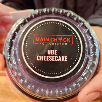 Main Chick Hot chicken - We also tried the ube cheesecake! Very rich, smooth with a great Ube flavor. Definitely shareable. - Fast Food Near Me - Oceanside, California Main Chick Hot chicken - We also tried the ube cheesecake! Very rich, smooth with a great Ube flavor. Definitely shareable. - Fast Food Near Me - Oceanside, California
