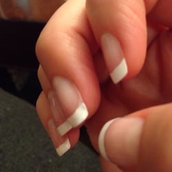 Nail Centre - You can still see the real white part of my nail beneath cause the nude colour is so shear.