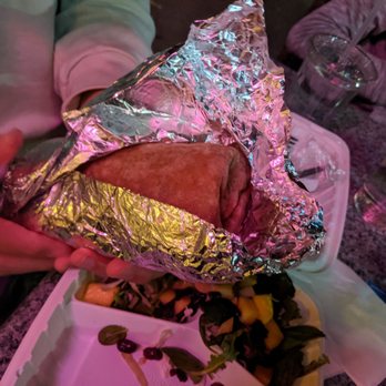 Aqui Cal-Mex - Chicken burrito with salad - Mexican Near Me - Campbell, California