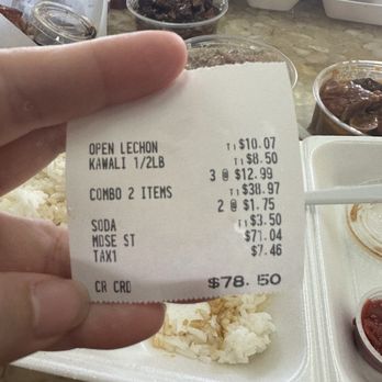 Manila's Lechon Manok - Receipt - Filipino Near Me - Carson, California Manila's Lechon Manok - Receipt - Filipino Near Me - Carson, California
