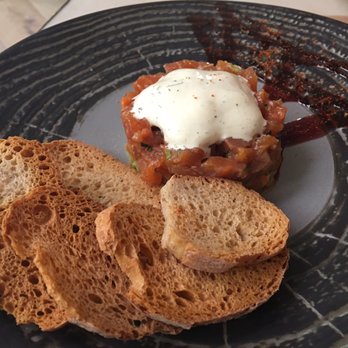 El Pintón - Salmon tartare. Nothing special. A little salty. - Tapas Bars Near Me - Seville, SE El Pintón - Salmon tartare. Nothing special. A little salty. - Tapas Bars Near Me - Seville, SE