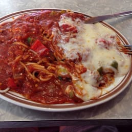 Chicken parm is great.  Very satisfying and one of my favorites at Ray's. This comes complete with homemade garlic bread
