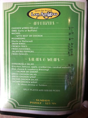 Menu photo 5 Los Amigos Bar & Grill Rosarito, BCN Menu photo 5 Los Amigos Bar & Grill Rosarito, BCN