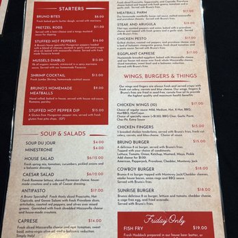 Bruno’s - Starters. - Pizza Near Me - Lancaster, New York