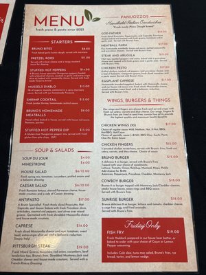 Menu photo 4 Bruno’s Lancaster, NY