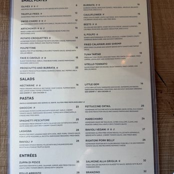 Doppio Zero Concord Veranda - Menu - Italian Near Me - Concord, California