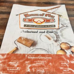 House of Pies - Menu