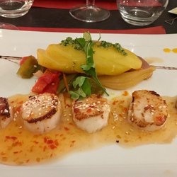 La Marina - St jaques à la sauce aigre douce. Tout simplement excellent !