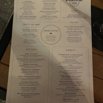 River & Fort - Menu - Bars Near Me - SAINT AUGUSTINE, Florida