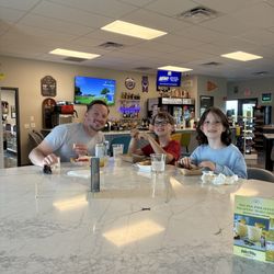 Beckett Ridge Golf Club - The people in this picture are in Ridgeview Pub. The Pub is a great place to unwind after golf and get a bite to eat!