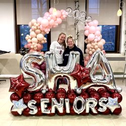 Balloon Masters - They are only seniors once so send them out in style with our balloon marquees and organic circle backdrops!