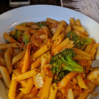 Al Dente Restaurant - Shrimp, penne with broccoli (we asked for pink sauce for a small surcharge) - Italian Near Me - Boston, Massachusetts