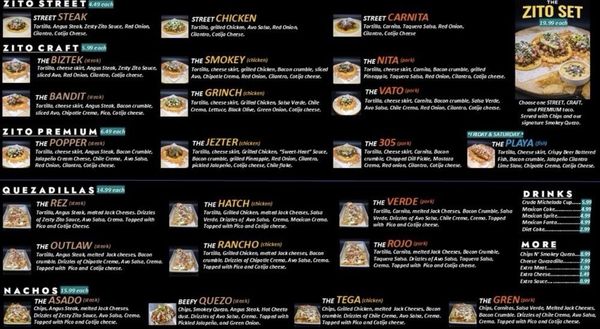 Menu photo 1 Banzito's Tacos Auburn, CA