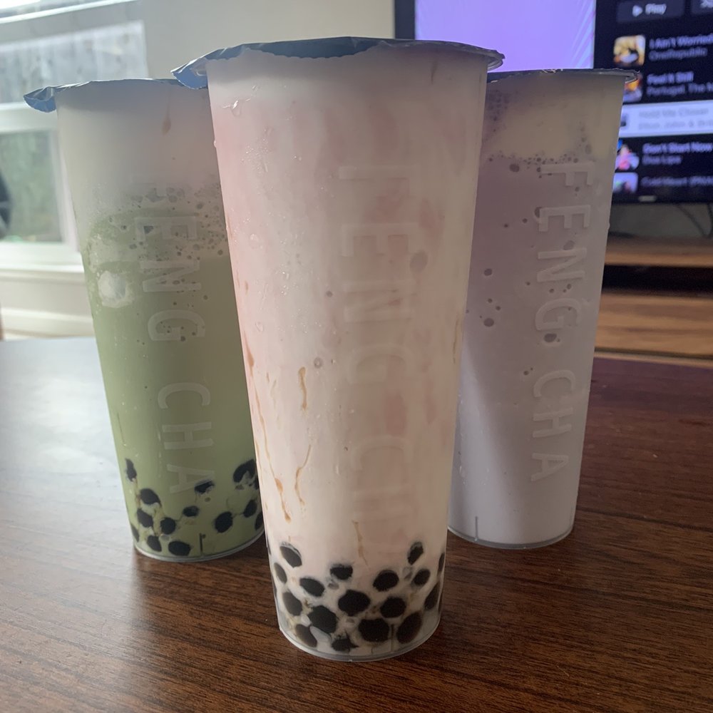 Feng Cha - Milpitas - Strawberry, Taro, and Matcha Breeze - Desserts Near Me - Milpitas, California
