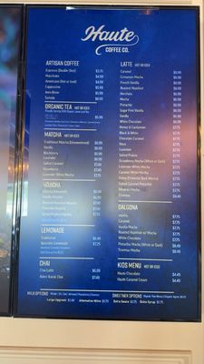 Menu photo 2 Haute Coffee University Davie, FL