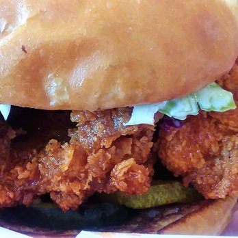 Tumble 22 Chicken Joint - The 'Mo Hot' Southern Chicken Sandwich. I love this thing even if it does hurt me! - Chicken Wings Near Me - Austin, Texas Tumble 22 Chicken Joint - The 'Mo Hot' Southern Chicken Sandwich. I love this thing even if it does hurt me! - Chicken Wings Near Me - Austin, Texas
