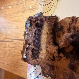 Salted caramel chocolate cake.