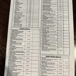 Yama Sushi & Bento - Menu 2023