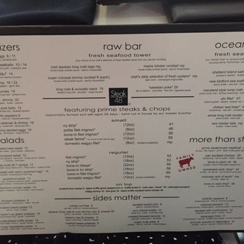 Steak 48 - Menu - Steakhouses Near Me - Houston, Texas Steak 48 - Menu - Steakhouses Near Me - Houston, Texas